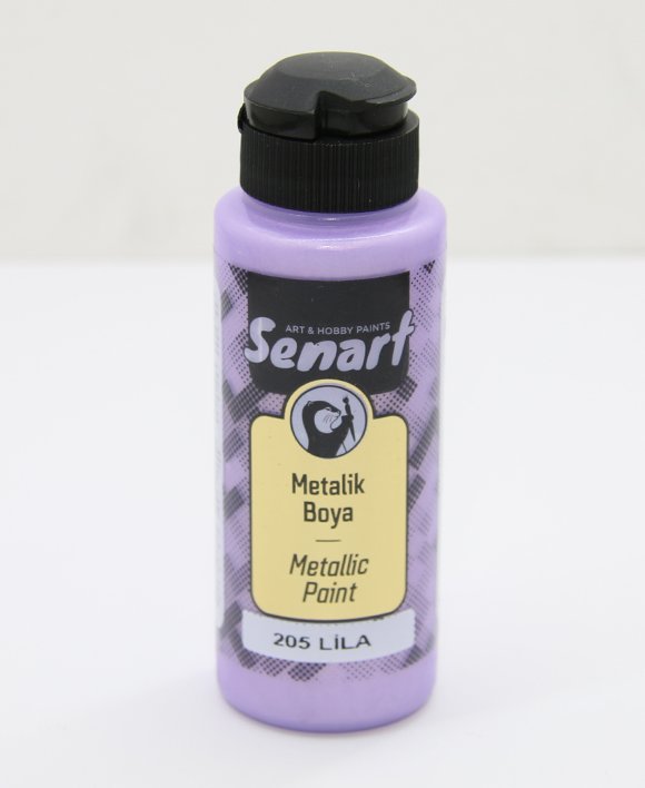 SENART METALİK SEDEFLİ BOYA 205 LİLA  120ML