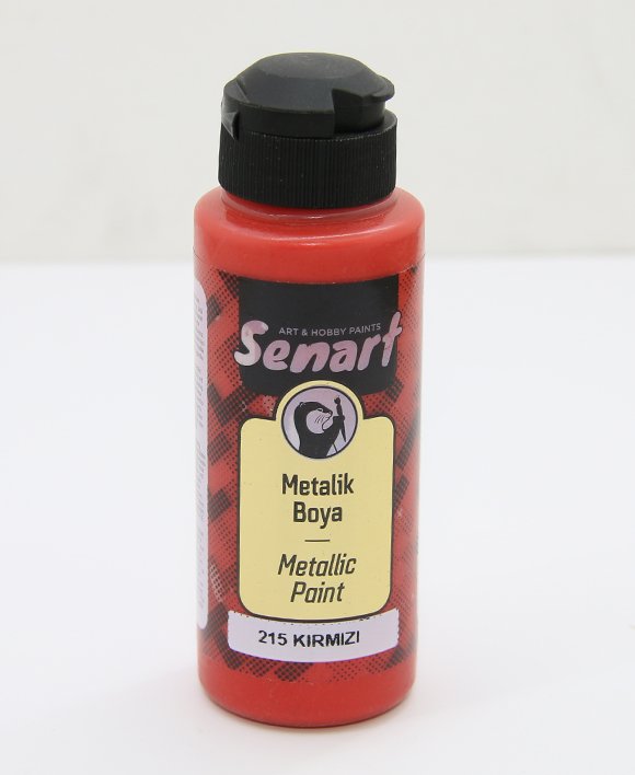 SENART METALİK SEDEFLİ BOYA 215 KIRMIZI 120ML