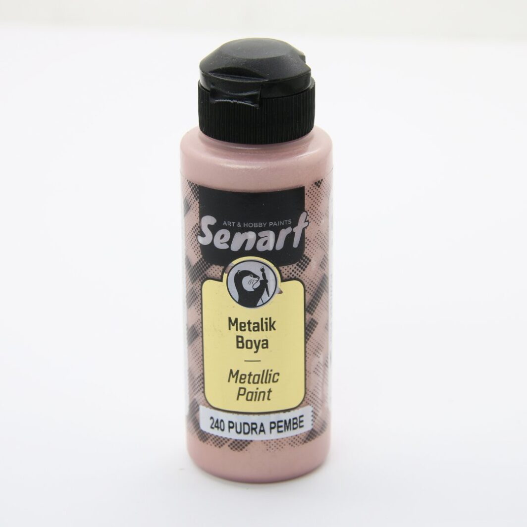 SENART METALİK SEDEFLİ BOYA 240 PUDRA PEMBE 120ML