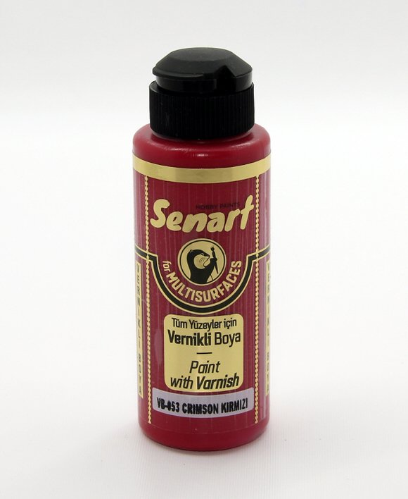 SENART VERNİKLİ BOYA VB-053 CRİMSON KIRMIZI 120 ML