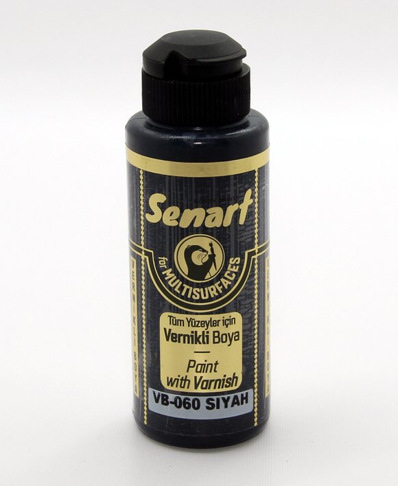 SENART VERNİKLİ BOYA VB-060 SİYAH 120 ML