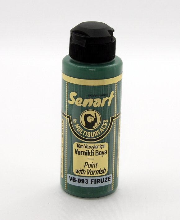 SENART VERNİKLİ BOYA VB-093 FİRÜZE 120 ML