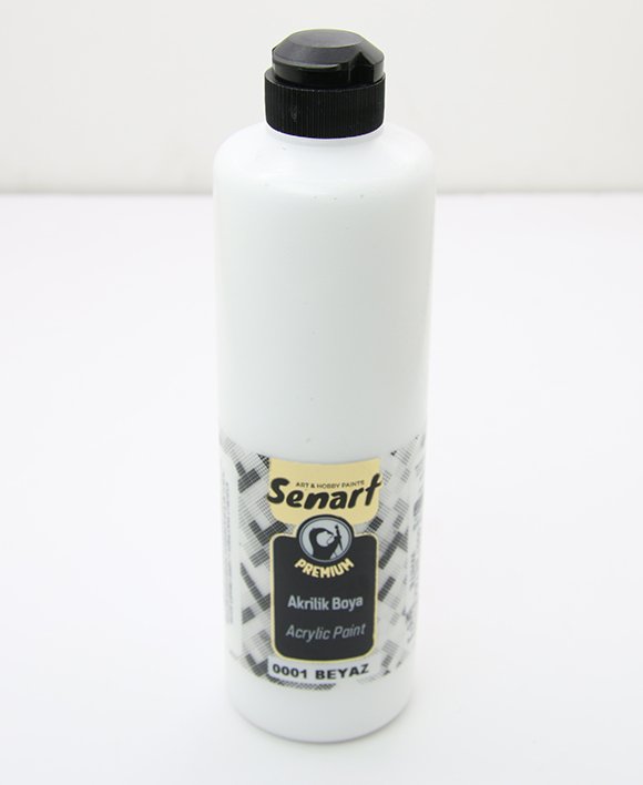 SENART PREMİUM AKRİLİK  0001-BEYAZ 500ML