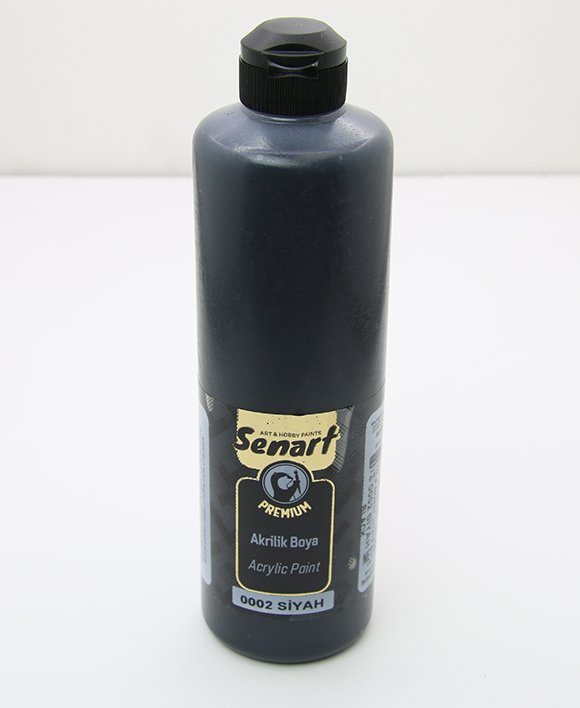 SENART PREMİUM AKRİLİK  0002-SİYAH 500ML