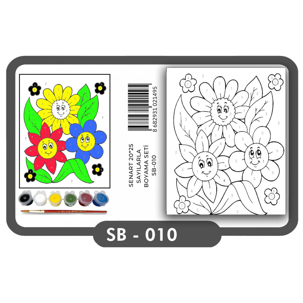 SENART SAYILARLA BOYAMA SETi SB- 010 GÜLEN PAPATYA