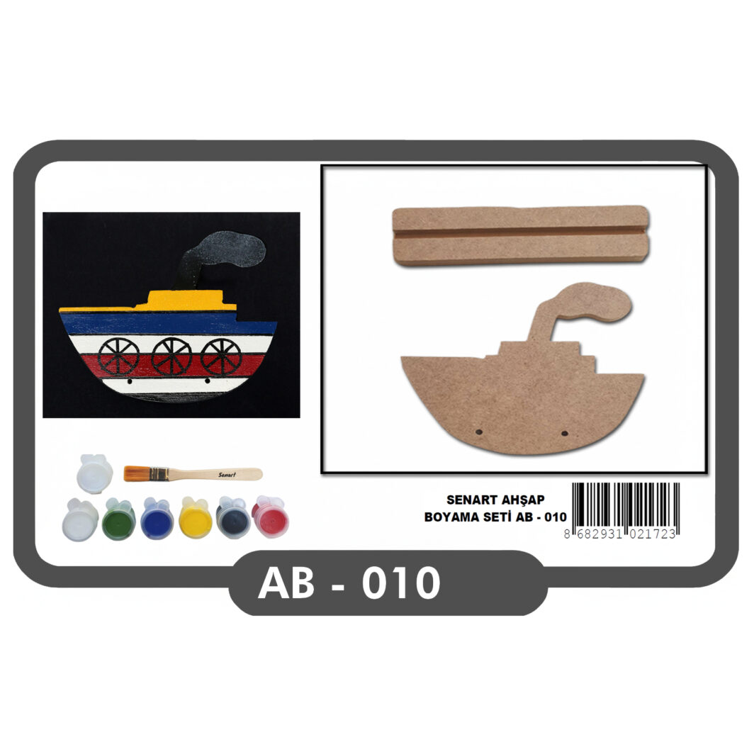 SENART AHŞAP BOYAMA SETİ AB - 010 GEMİ