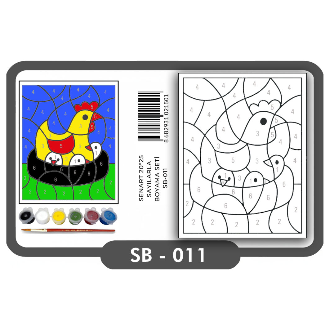 SENART SAYILARLA BOYAMA SETi SB- 011 ANNE TAVUK