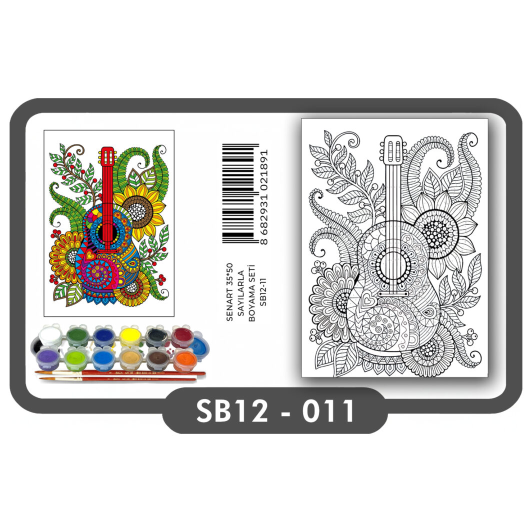SENART SAYILARLA BOYAMA SETİ 011 GİTAR 35*50