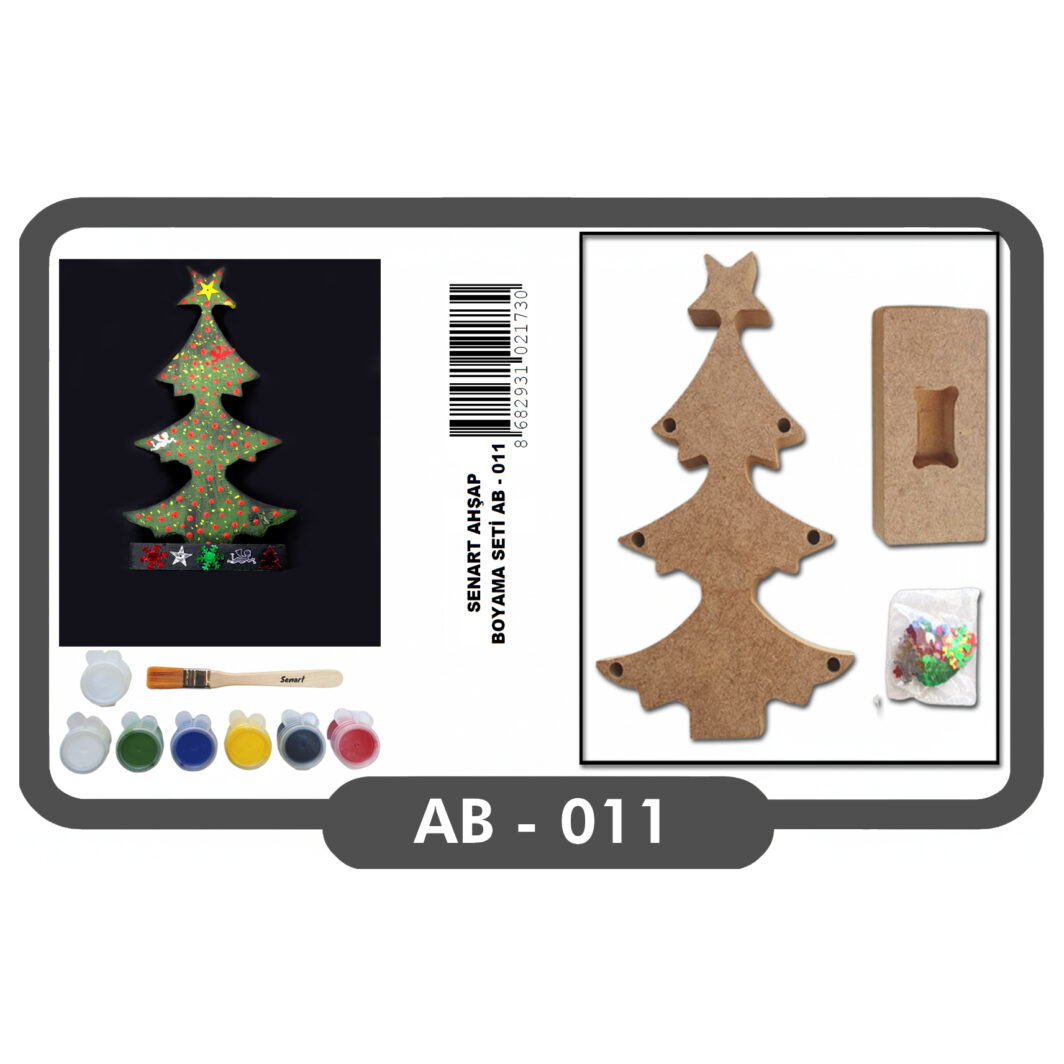 SENART AHŞAP BOYAMA SETİ AB - 011 AĞAÇ