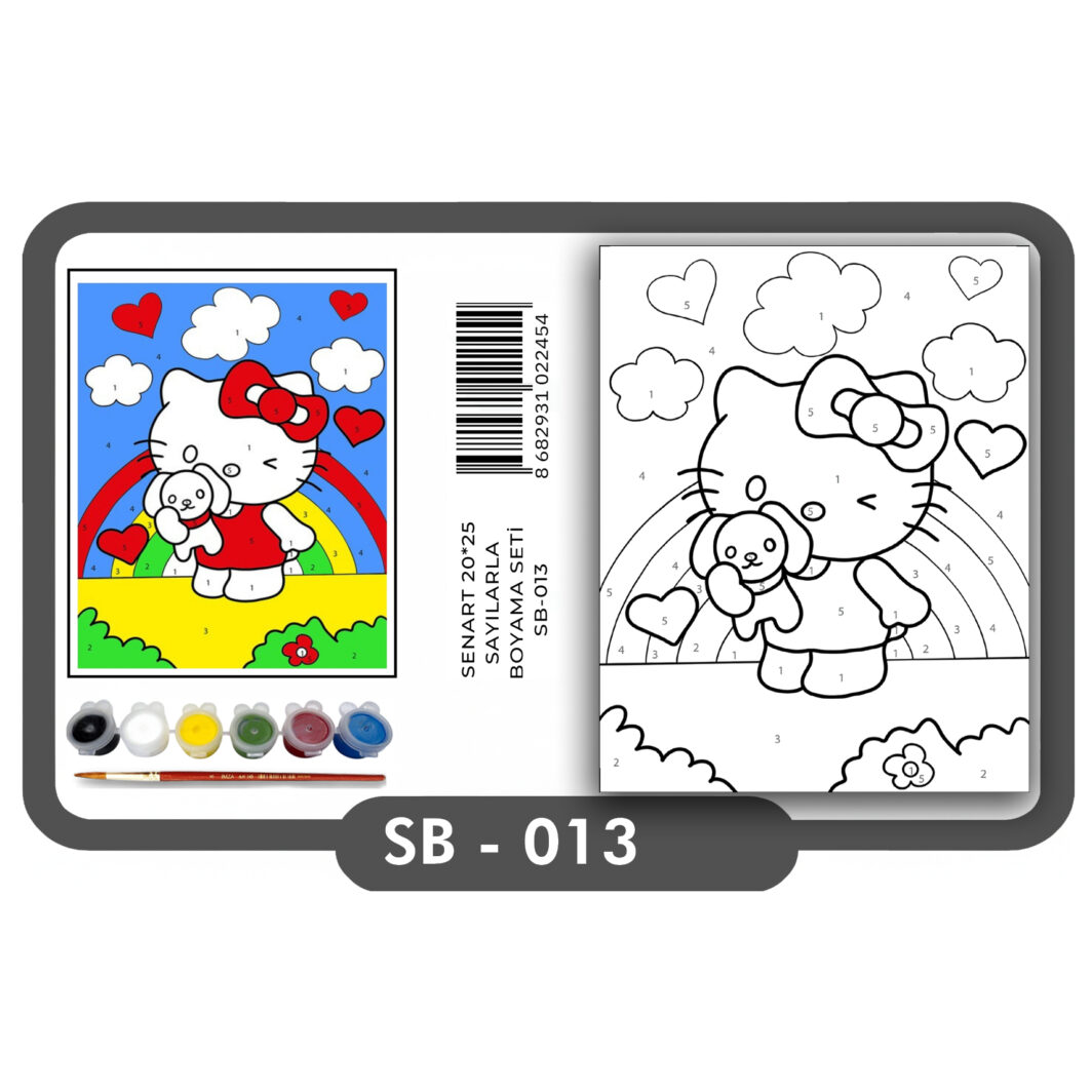 SENART SAYILARLA BOYAMA SETİ SB- 013 HELLO KİTTY