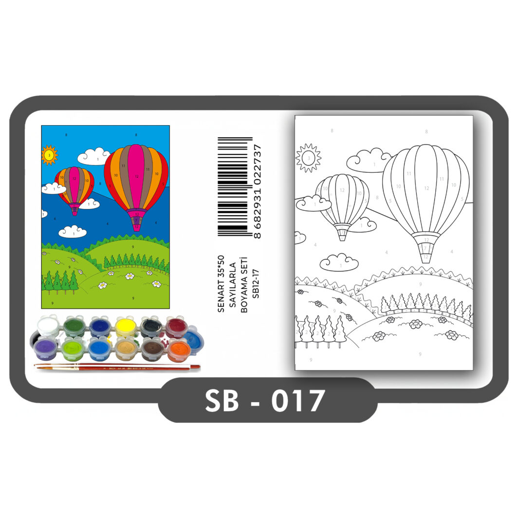 SENART SAYILARLA BOYAMA SETİ 017 BALON 35*50