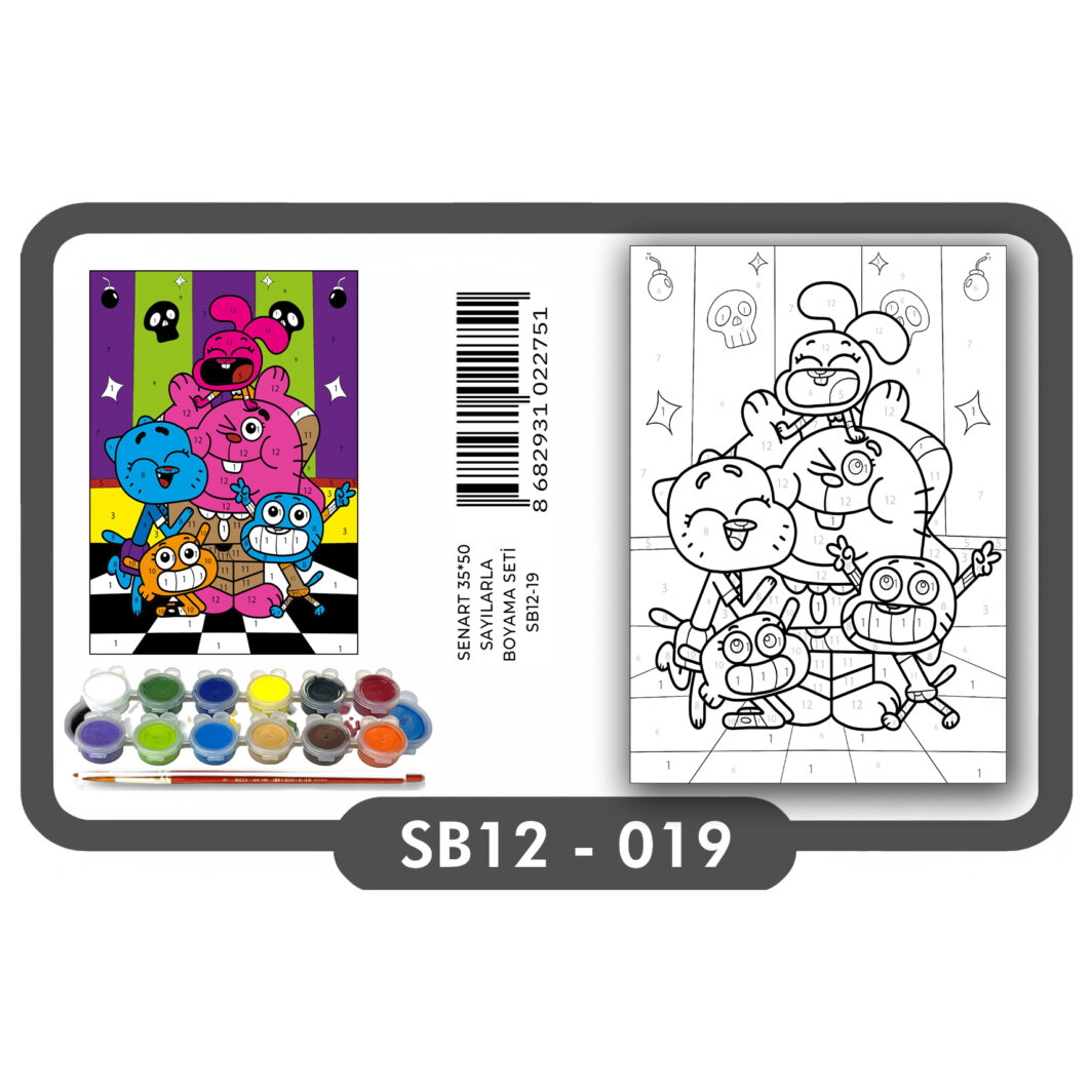 SENART SAYILARLA BOYAMA SETİ 019 GAMBOOL 35*50