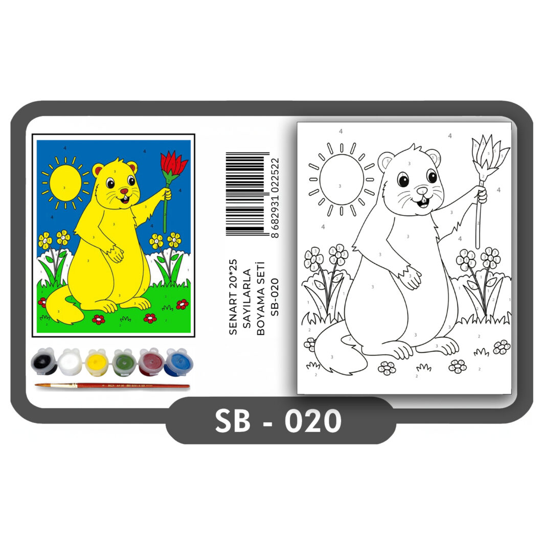 SENART SAYILARLA BOYAMA SETİ SB- 020 KÖSTEBEK