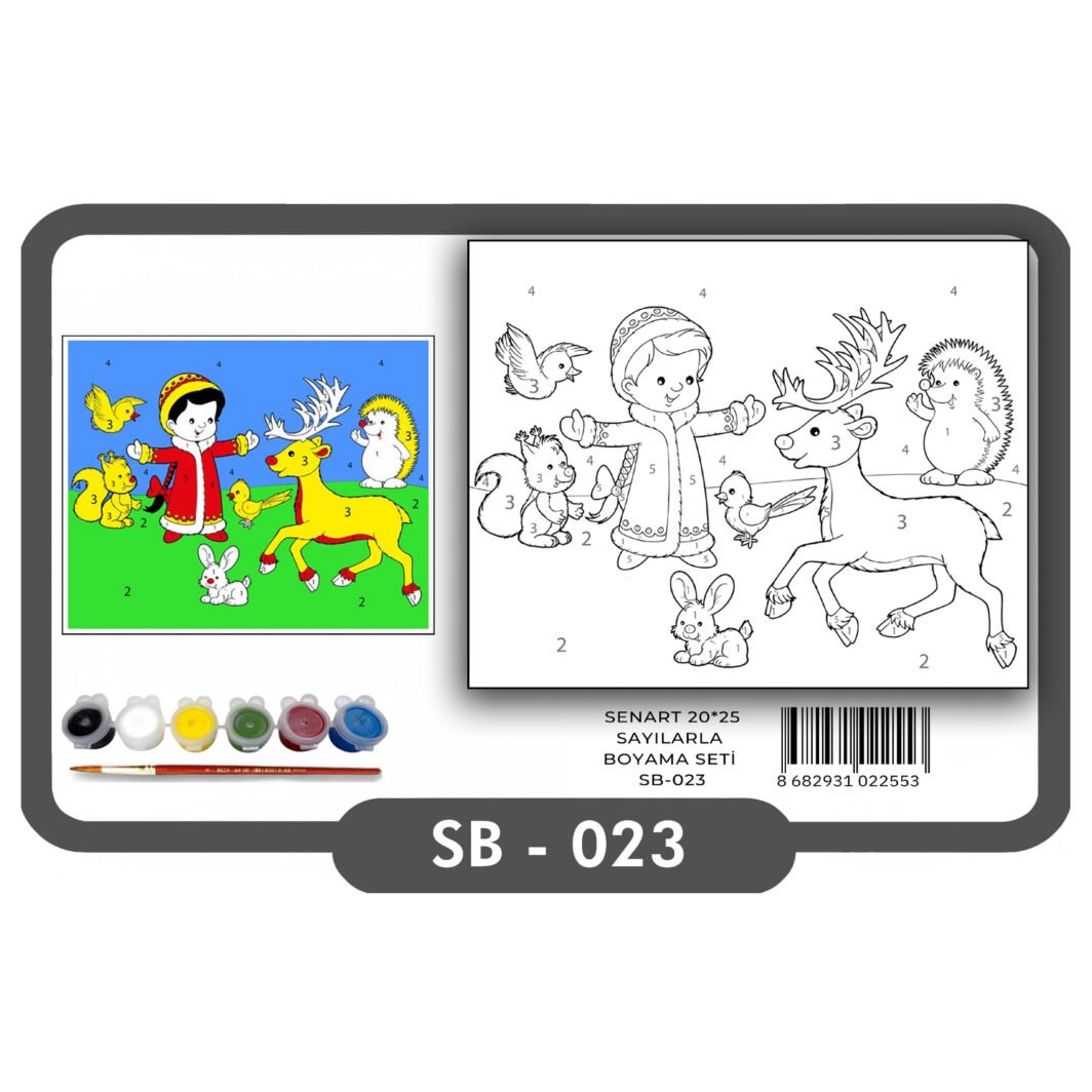 SENART SAYILARLA BOYAMA SETİ SB- 023 NOELE HAZIRLI