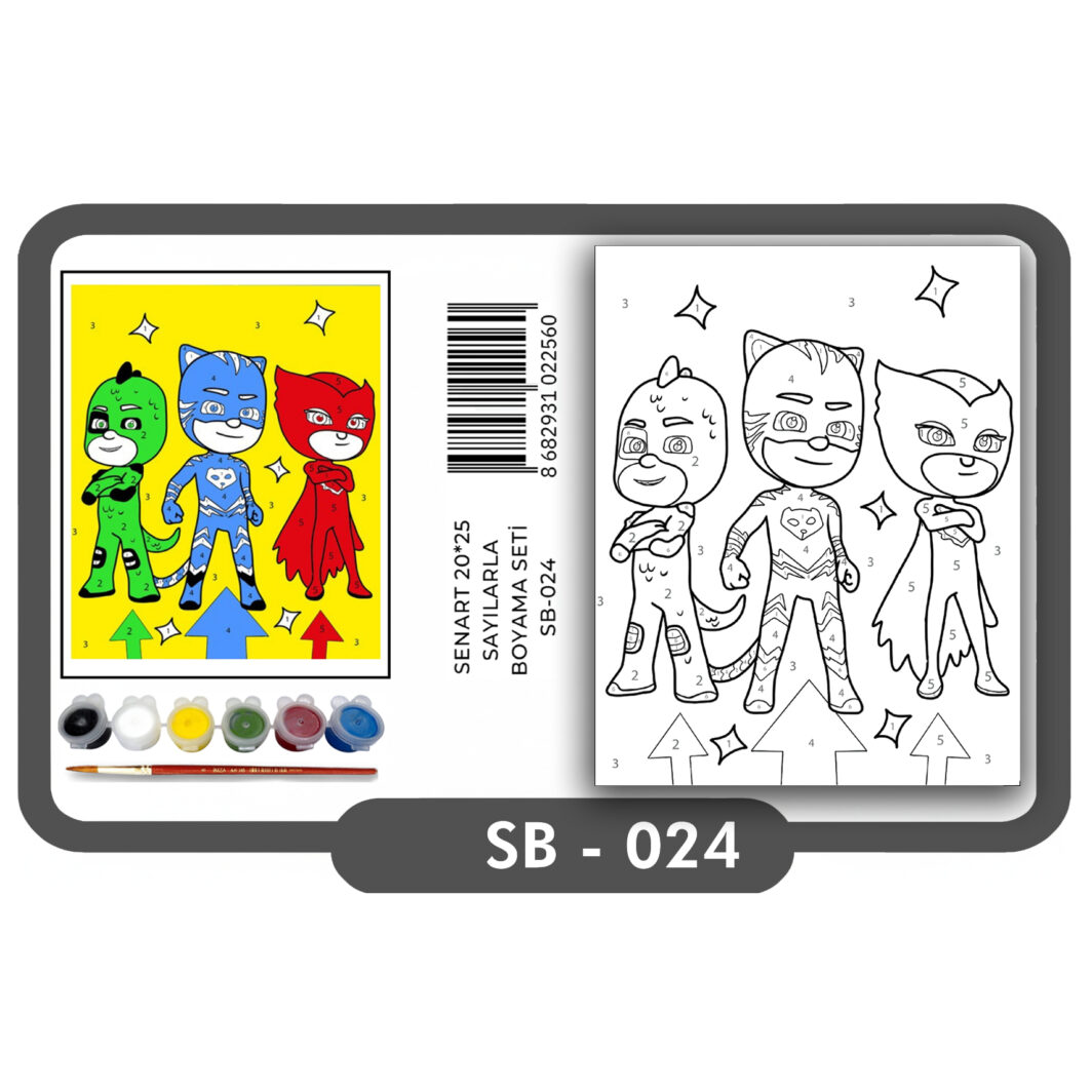 SENART SAYILARLA BOYAMA SETİ SB- 024 SÜP.ÇOCUKLAR