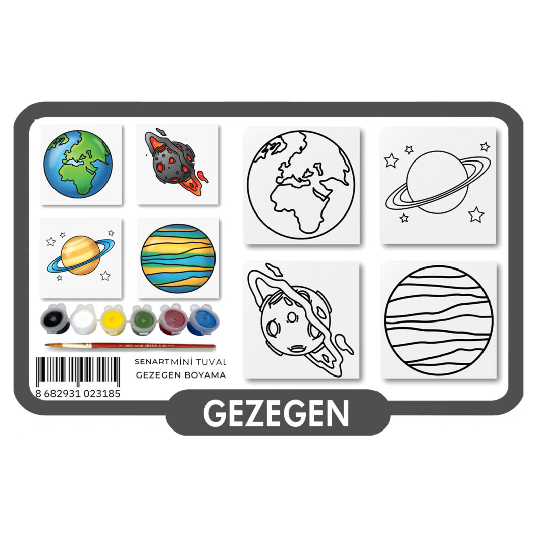 SENART MİNİ TUVAL GEZEGEN
